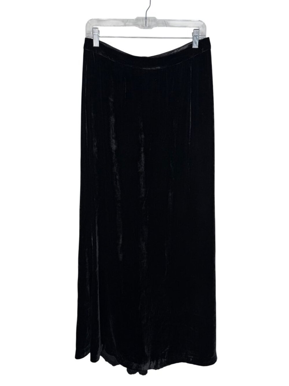 Peruvian Connection Siren Maxi Skirt in Black Velour Size 6